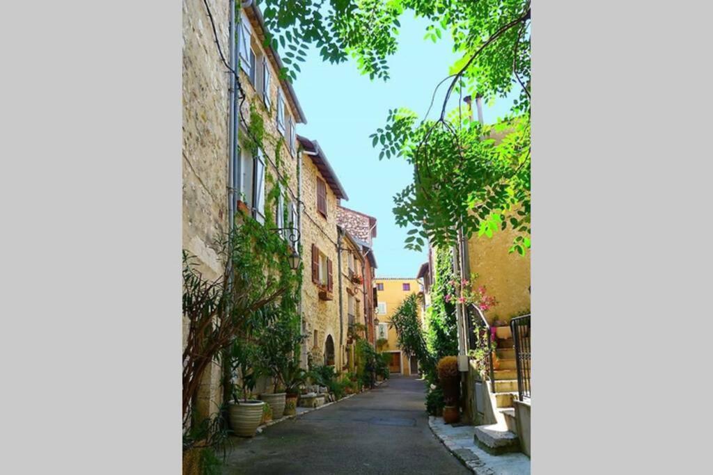 Charmant 2 Pieces + Terrasse Entoure De Verdure Vence Luaran gambar